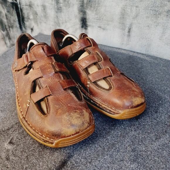 Mens Red Wings 4602 Brown Leather Fisherman Sandals Size 10EE main image 10